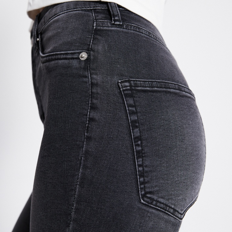 High waist skinny jeans "Snake" Black Used